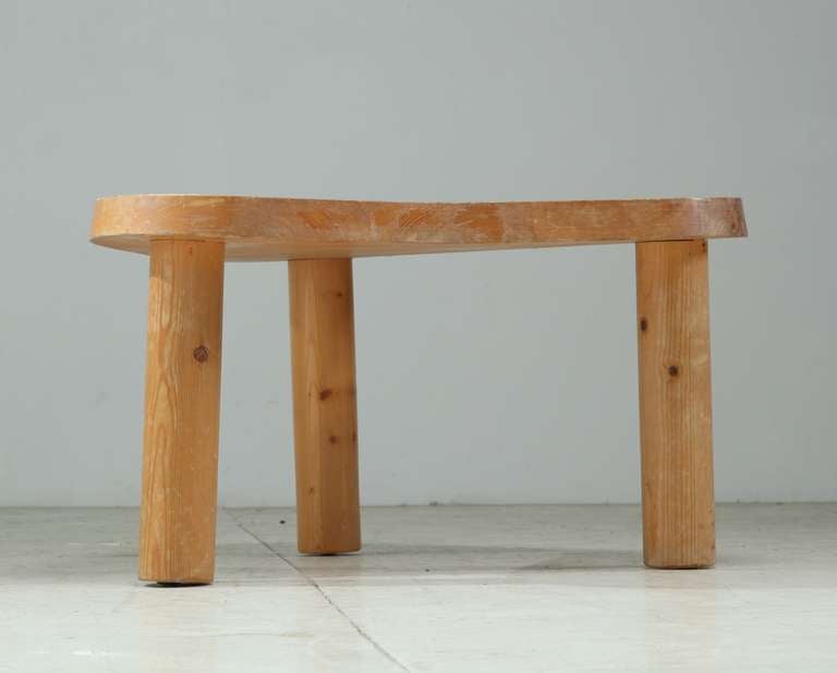 Wood Charlotte Perriand Triangle Tablefor Doron