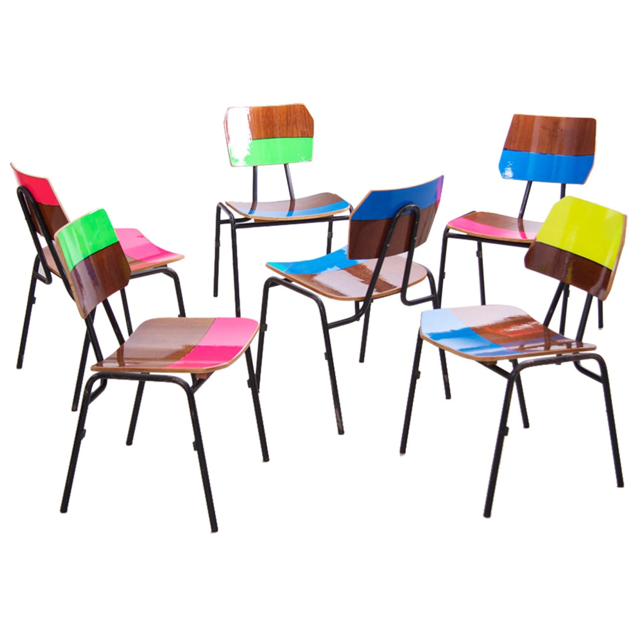 "Working Class Hero Series" Stacking Chairs by Markus Friedrich Staab For Sale