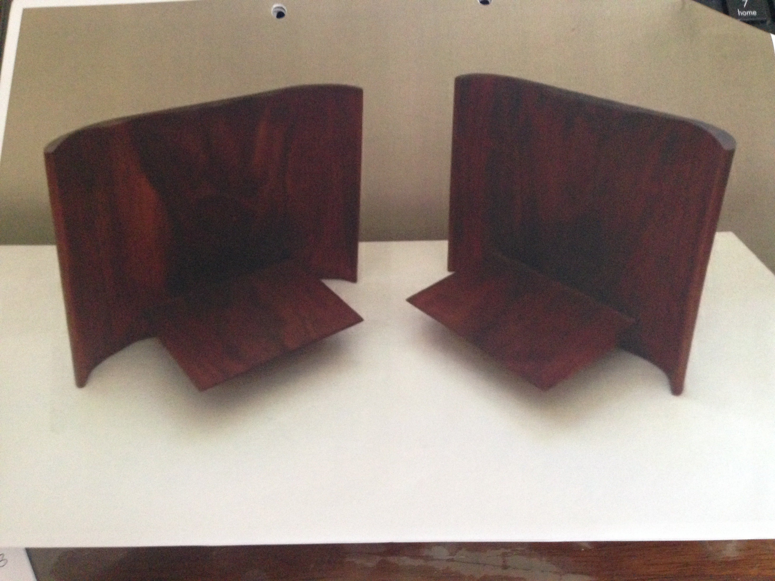 Pair of Sculptural Wooden Wall Shelves by Roger Sloan For Sale