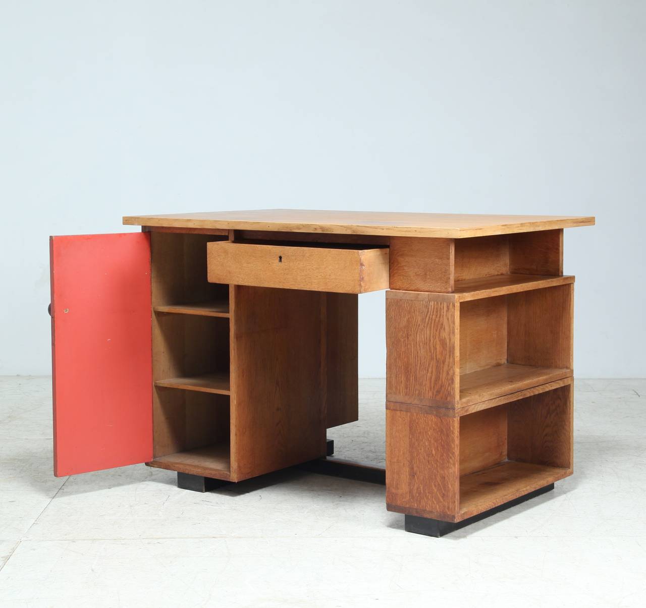 De Stijl Rare 1920s Desk by Muntendam for LOV Oosterbeek For Sale