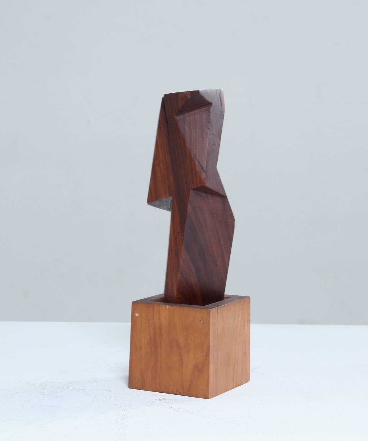 American David E. Rogers Cubist Sculpture For Sale