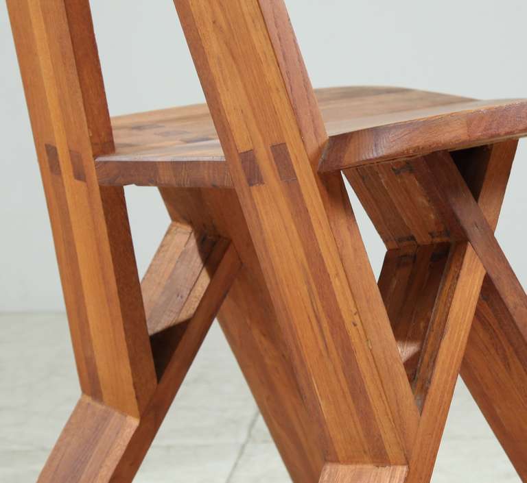 Elm Pair 'S45' chairs by Pierre Chapo For Sale