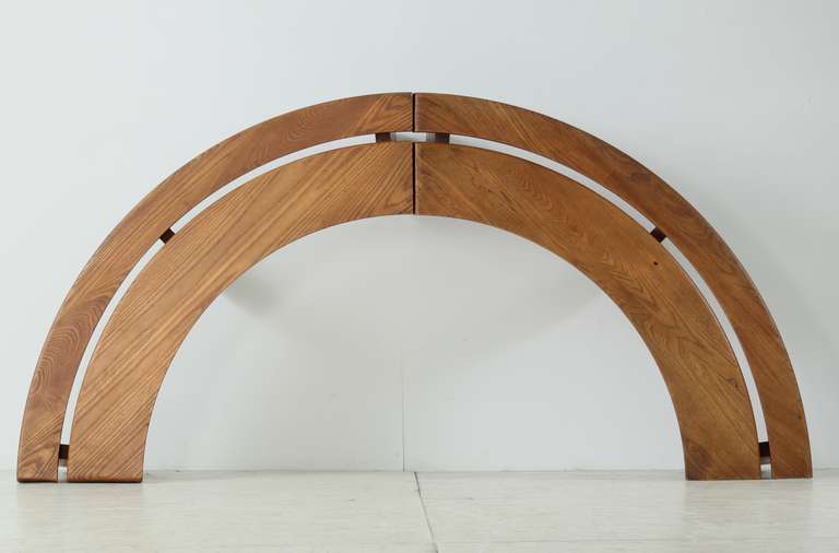quarter circle bench