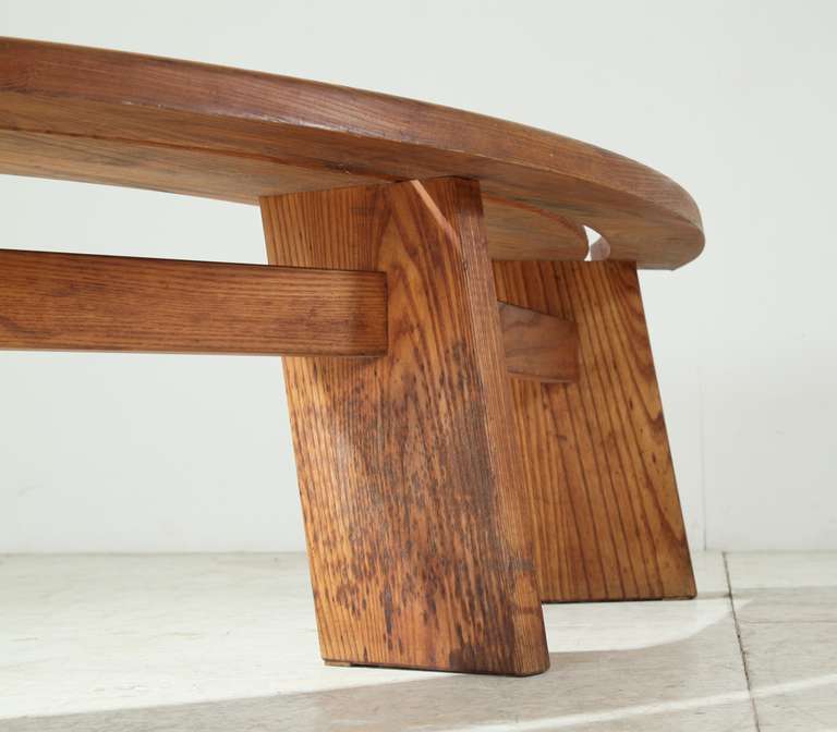 semi circular bench