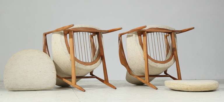 Danish A Pair Of Scandinavian Lounge Chairs