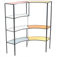 Fredric Weinberg E-Shaped, Coloured Shelf Unit
