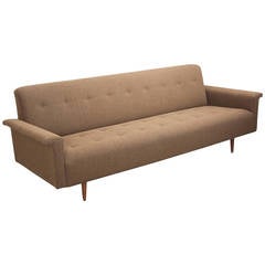 Elegant Milo Baughman Sofa in Brown or Green by Thayer Coggin