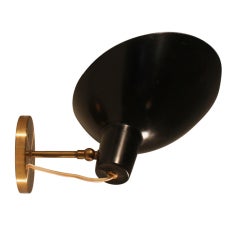 Black Visor Sconce by Vigano for ArteLuce