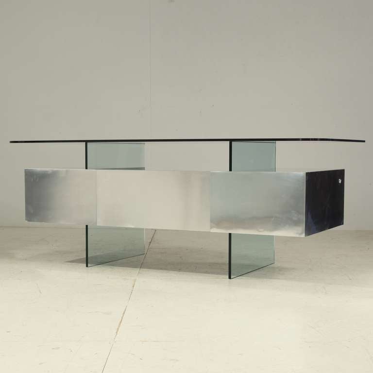 Mid-Century Modern Elegant Desk By French Designer Xavier Marbeau.