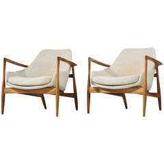 A Pair Of Scandinavian Lounge Chairs