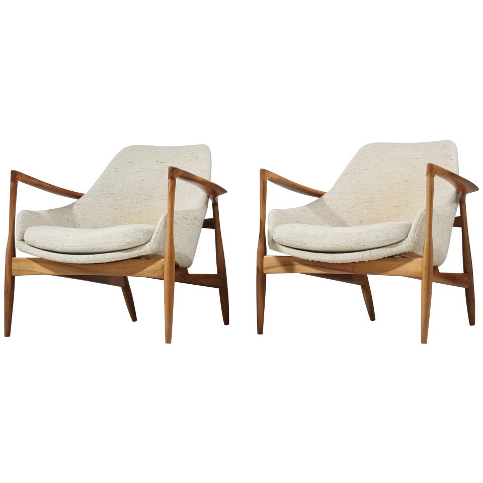 A Pair Of Scandinavian Lounge Chairs