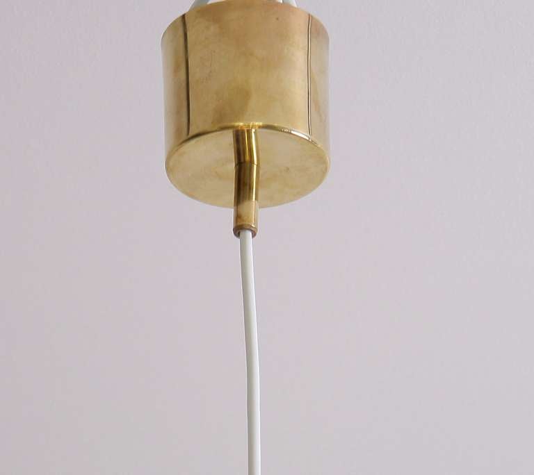 Mid-20th Century Small Hans-Agne Jakobsson Chandelier In Brass For Markaryd