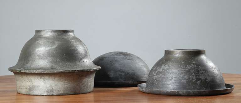 Italian Lorenzo Burchiellaro Sand Cast Metal Bowl, Italy, 1960s For Sale