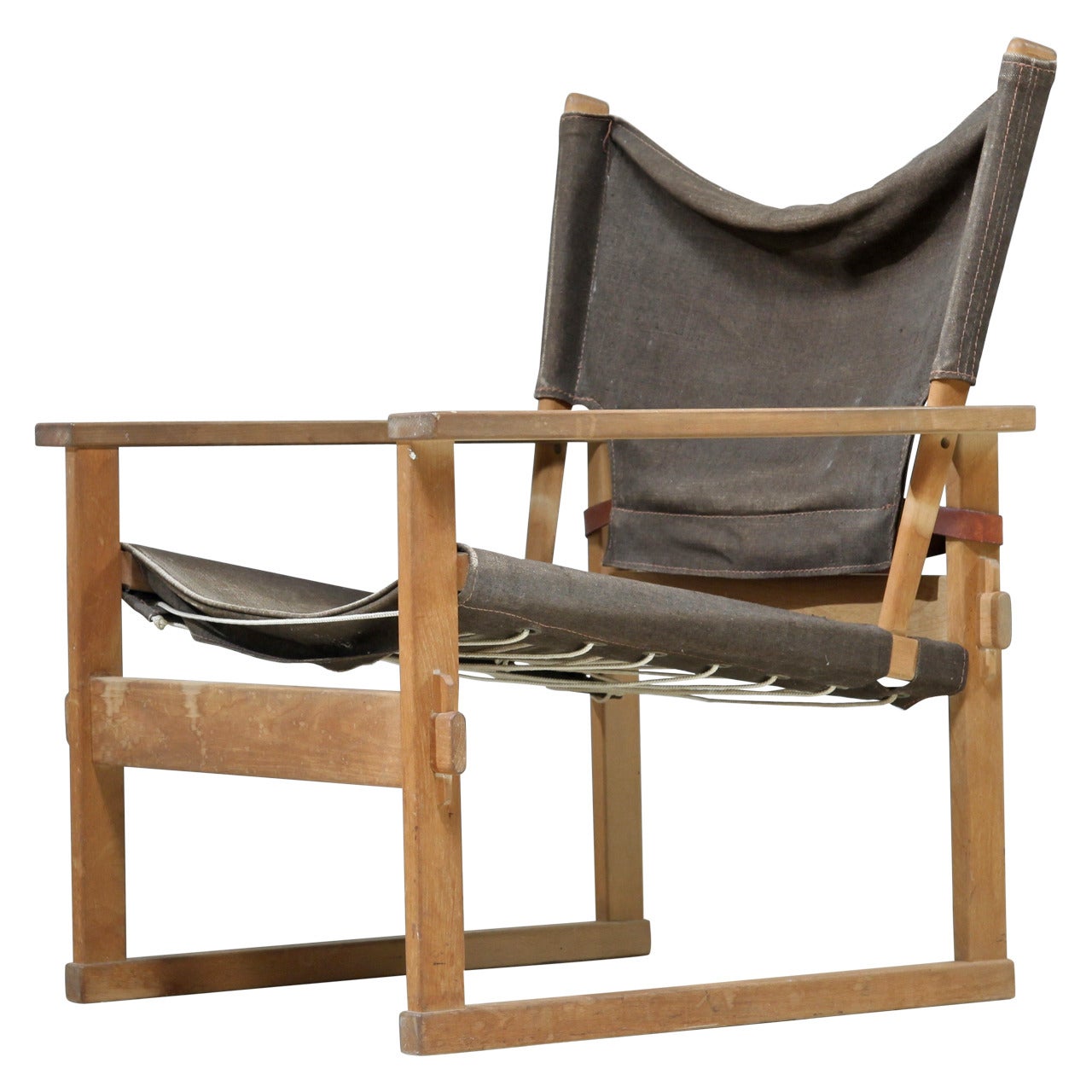 Poul Hundevad 1960s Wooden Armchair, Denmark For Sale
