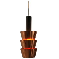 Copper Three Cup Pendant By Tapio Wirkkala For Idman