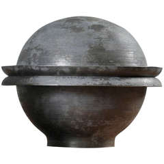 Lorenzo Burchiellaro Sculptural Patinated Bronze Bowl, Italy, 1960s