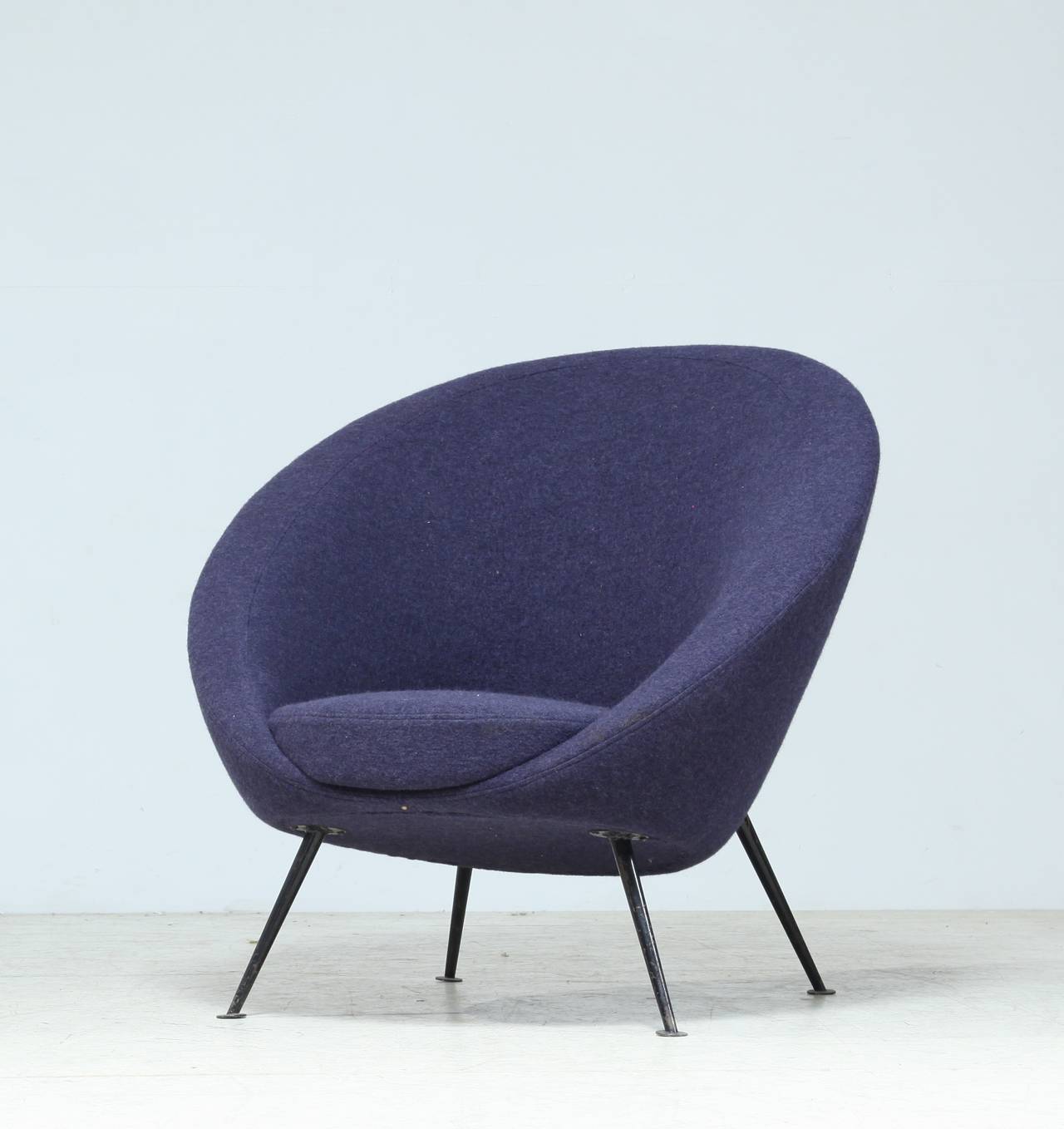 Rare Ico Parisi Egg Chair Model 813 in Original Upholstery, Cassina, Italy, 1950 In Excellent Condition For Sale In Maastricht, NL