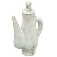 Vintage Early ceramic pitcher by Jean Derval for Vallauris