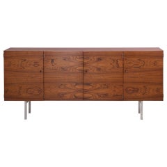 Rare Sideboard by Herbert Hirche for Holzäpfel KG in bookmatched rosewood
