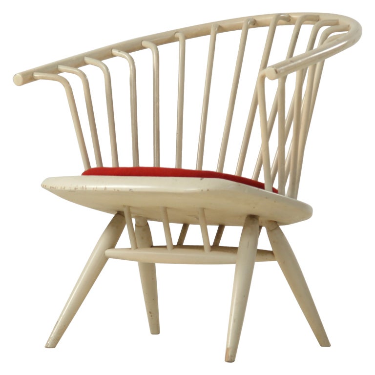 Crinolette chair by Ilmari Tapiovaara, labeled Asko For Sale