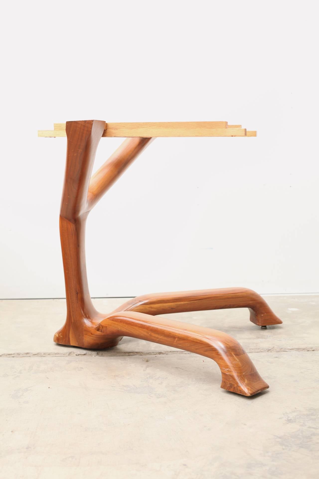 Ejner Pagh Sculptural Walnut Table, USA, 1974 In Excellent Condition For Sale In Maastricht, NL