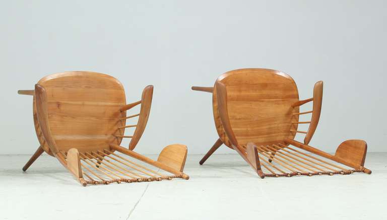 Rare Pair of Haberer Wingback Chairs In Excellent Condition In Maastricht, NL