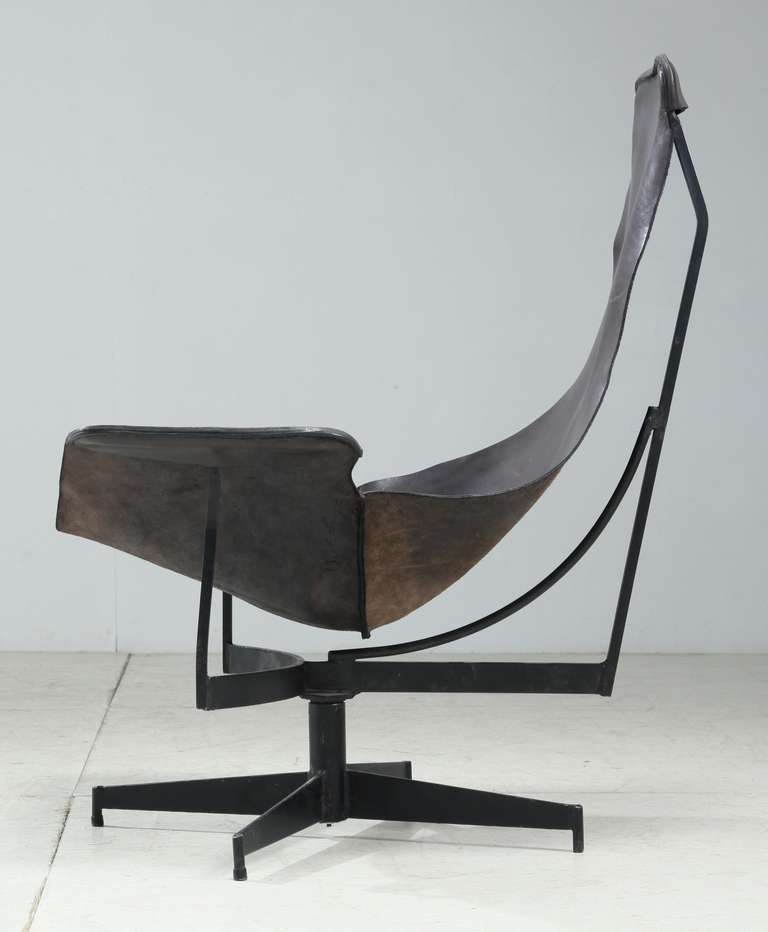 Mid-20th Century Black Leathercrafter Chair, 1969