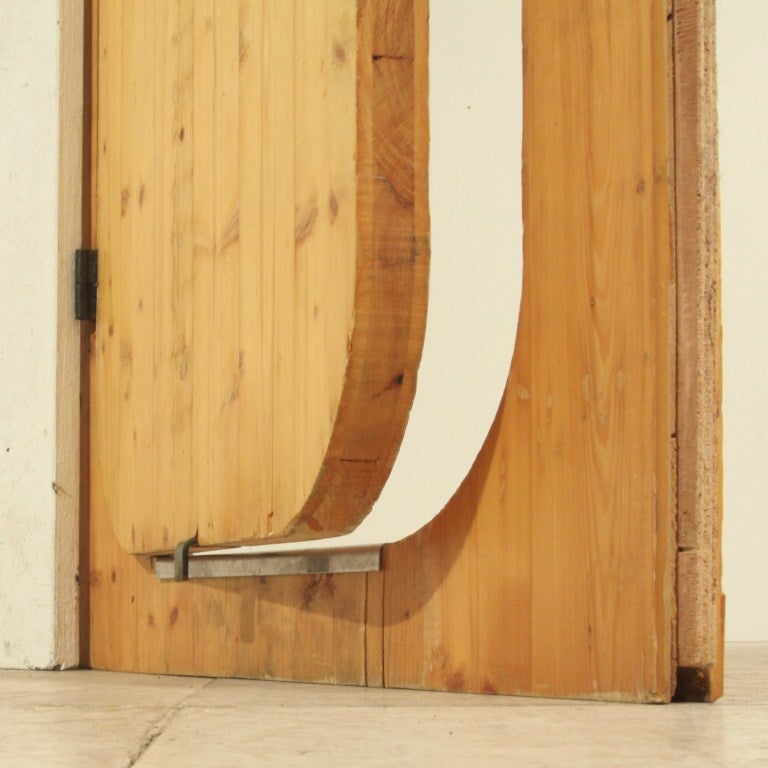Mid-Century Modern Charlotte Perriand Pine Door from Les Arcs Ski Resort, France, 1960s For Sale