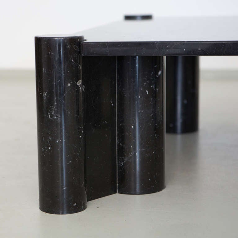 Late 20th Century 1970s Black Marble Jumbo Coffee Table By Gae Aulenti