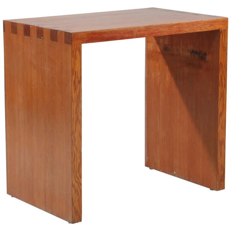 Minimal Console Table in Red Pine