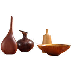 Collection of Turned Wood Objects