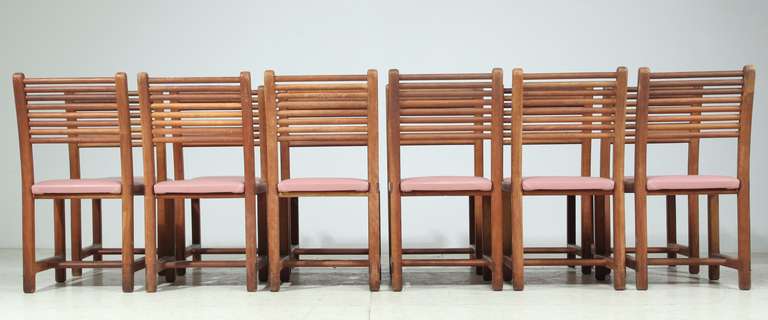 Mid-Century Modern Lambrecht Studio chairs, 22 pcs For Sale
