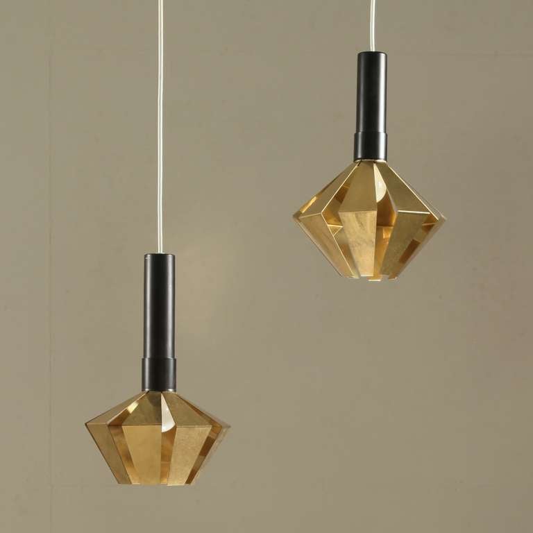 Mid-Century Modern Set of 2 Itsu pendants, by Tapio Wirkkala