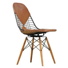 Eames PKW Bikini Chair on Dowel with Swivel