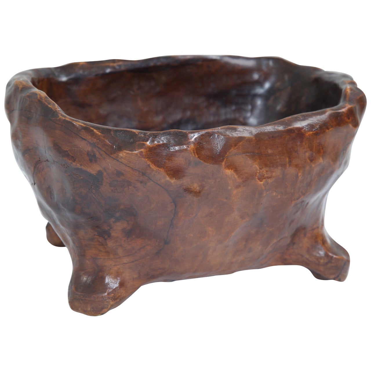 Alexandre Noll Large, Sculpted Root Wood Noll Bowl, France, 1950s For Sale