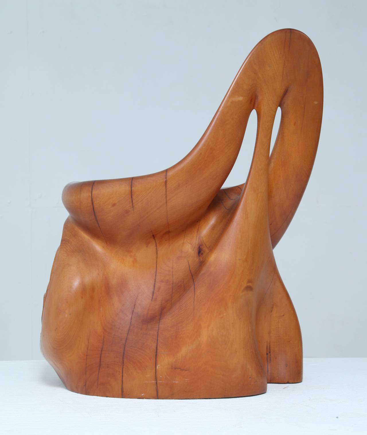 New Zealand Studio Crafted Sculptural Chair For Sale
