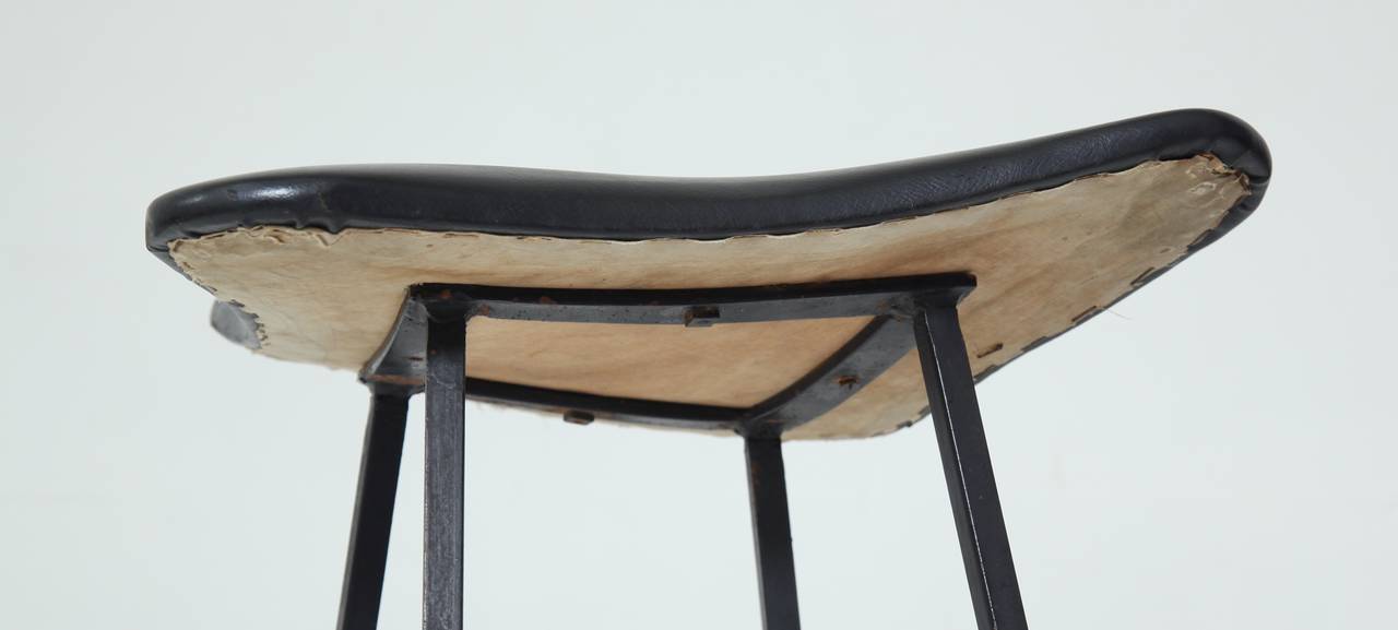 Mid-20th Century Jacques Quinet Stool For Sale