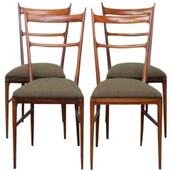 Set of 4 Carlo de Carli Dining Chairs in Rosewood