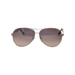 Lunettes de soleil Tom Ford en métal argenté