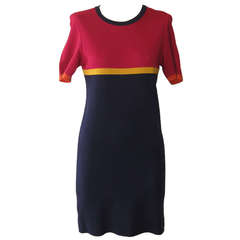 1980s Yves Saint Laurent (not RG) Color Block Dress