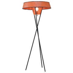 A 1950s Gerald Thurston Tripod Floor Lamp for Lightolier