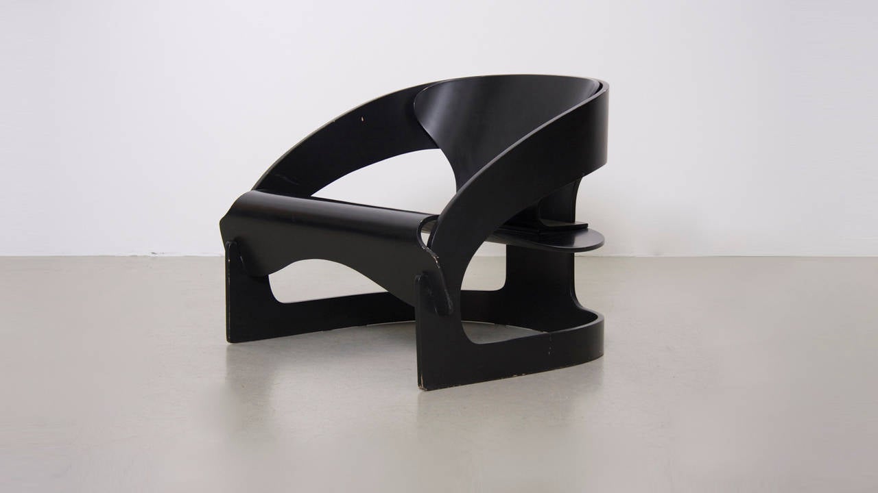 4801 Lounge Chair by Joe Colombo for Kartell For Sale 1