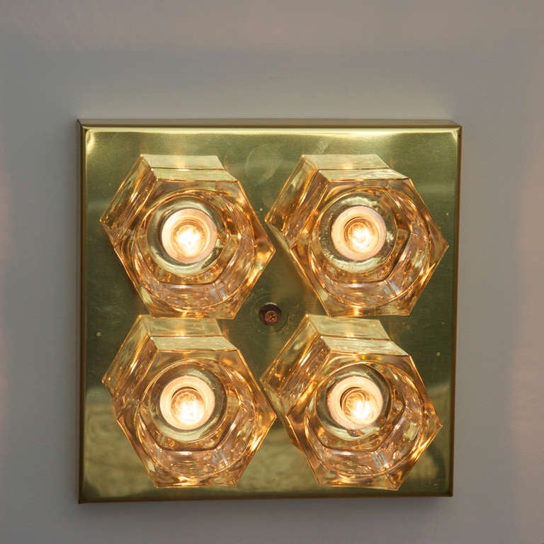 Set of 6 Sciolari Ceiling Light Fixtures from the Gucci Store Milan