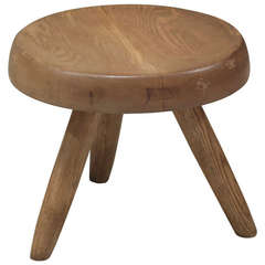 Charlotte Perriand Low Stool in Ash