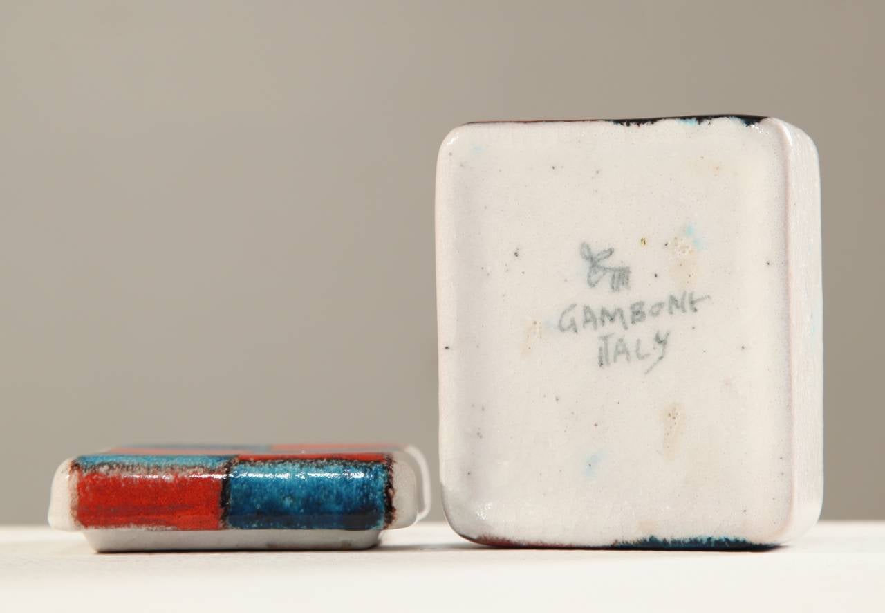 Mid-Century Modern Ceramic Box by Guido Gambone