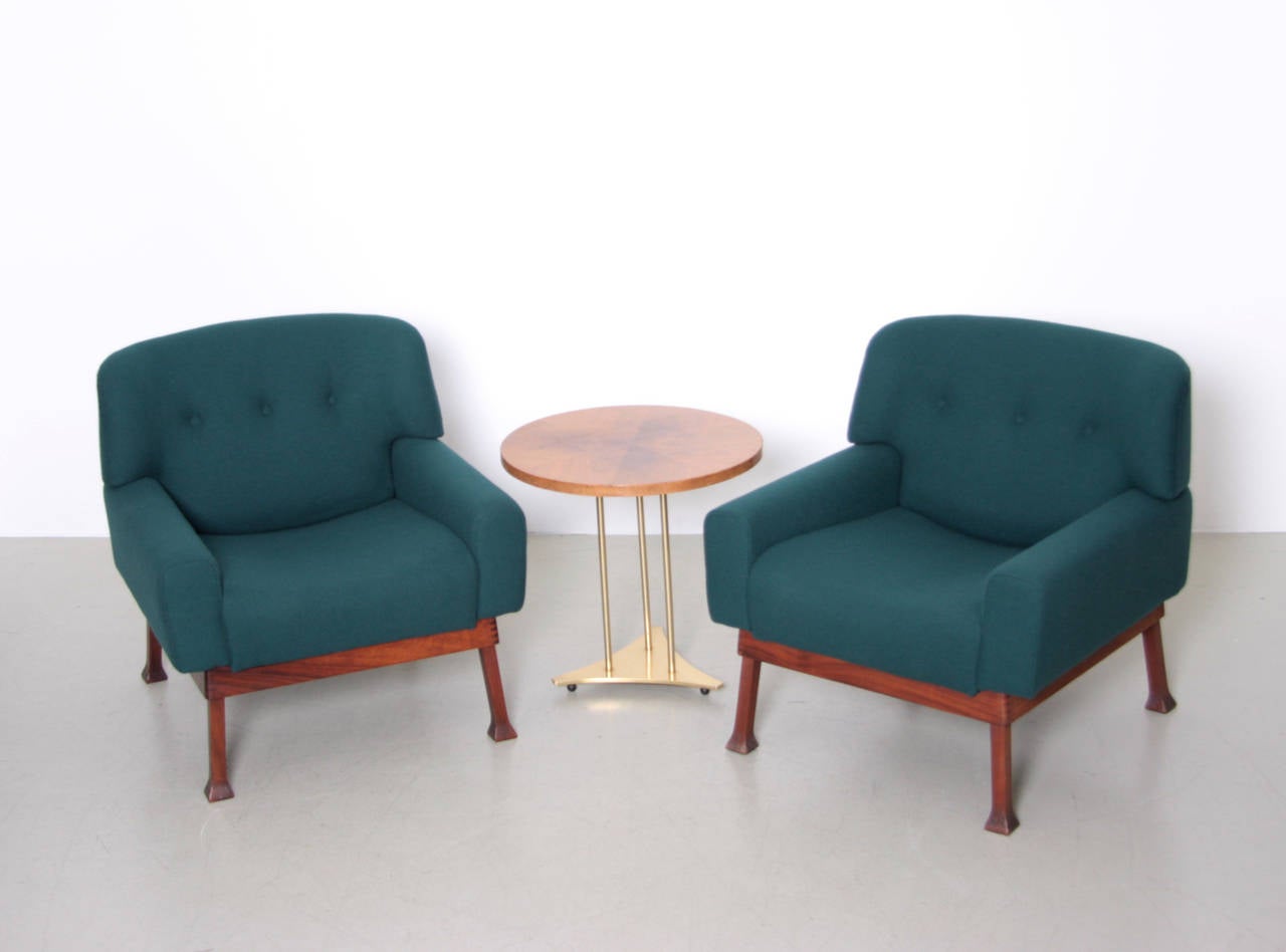 Mid-Century Modern Pair of Allegra Armchairs by Piero Ranzani for Elam For Sale