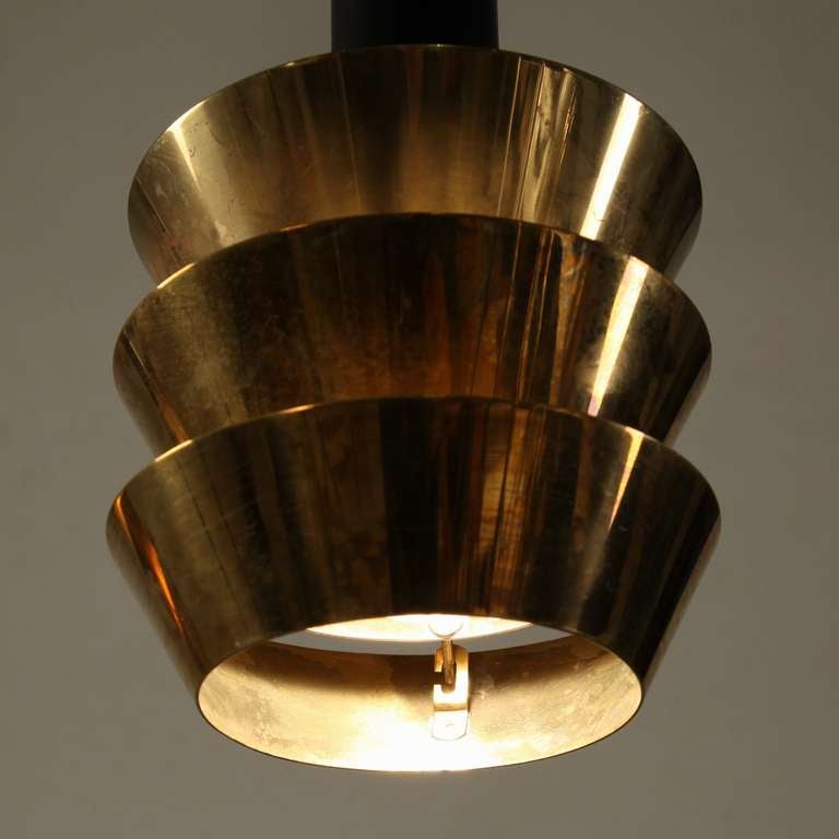 Set Of Three    1960s  Brass Pendant By Tapio Wirkkala  In Excellent Condition In Maastricht, NL