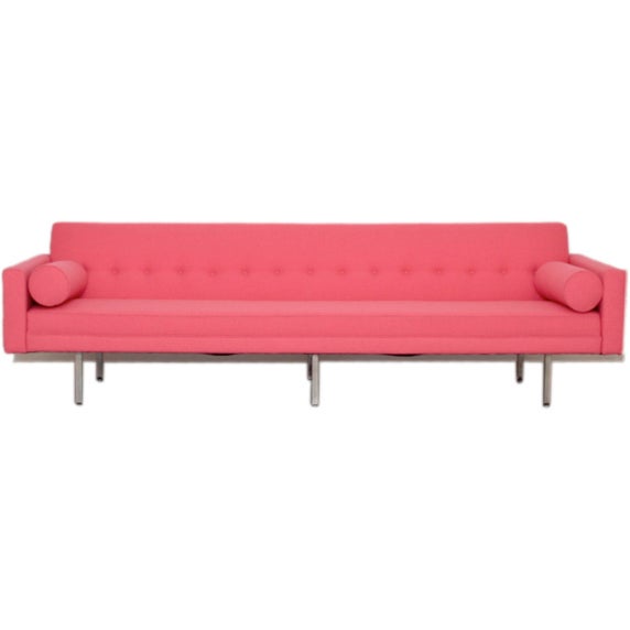 George Nelson 0693 Sofa  for Herman Miller in pink