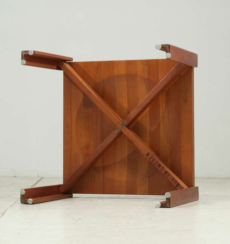 Mid-20th Century Jens Quistgaard Teak Tray Table with Concave Top, Denmark, 1960s  For Sale