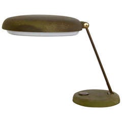 1950s Table Lamp by Hillebrand in Unique Patina